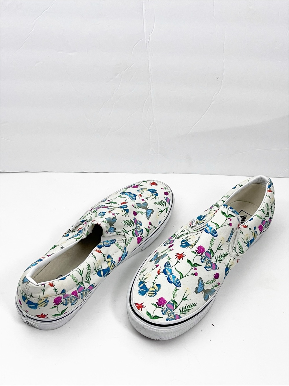 VANS Classic Floral Butterfly Slip On Canvas Shoes Women’s Size 14 Casual Boho